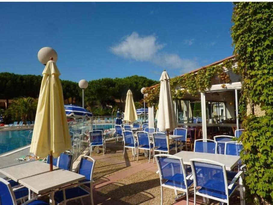 Studio Renove Dans Residence De Vacances Avec Grande Piscine Chauffee, Parking Et Terrasse Agde Kültér fotó